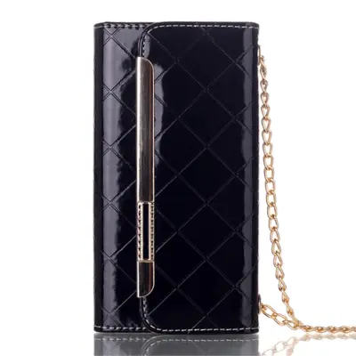 Glossy Plånboksfodral till iPhone 7 - Svart