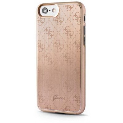 Guess Aluminium 4G Pattern (iPhone 8/7) - Guld