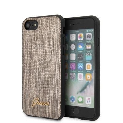 GUESS iPhone 7/8/SE 2020 Lizard Collection - Guld