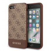 GUESS iPhone 7/8/SE 2020 Stripe Collection - Brun