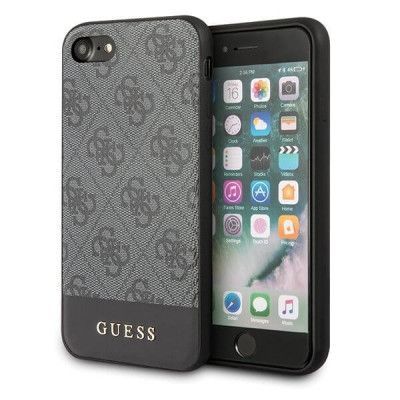 Guess iPhone 7/8/SE 2020 Skal 4G Stripe Collection Grå