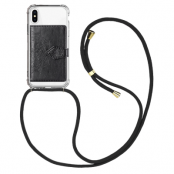 iPhone 7/8 skal med mobilhalsband och kreditkortshållare