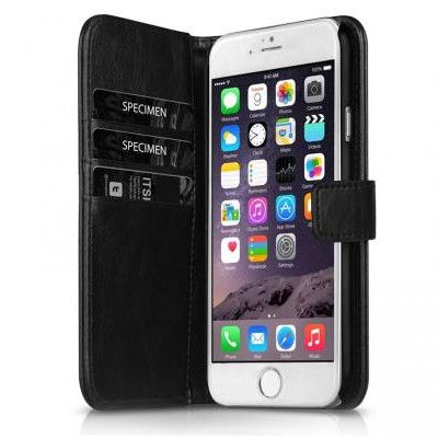 ITSKINS Bookcase Plånboksväska till iPhone 7 - Svart