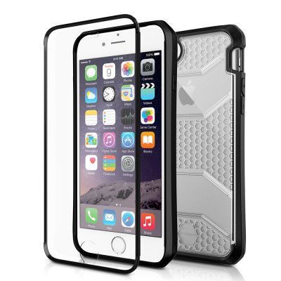 Itskins Revolution Skal till iPhone 8/7 (Clear) + Tempered Glass