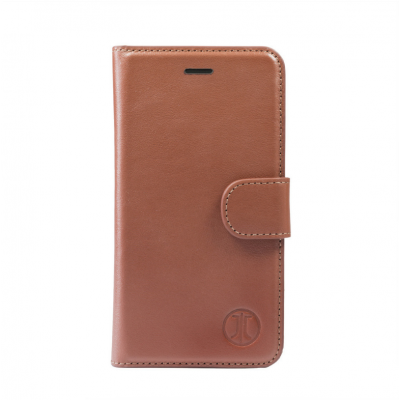 JT Berlin Plånboksfodral av äkta läder till iPhone 7 Plus - Brun (Brun)