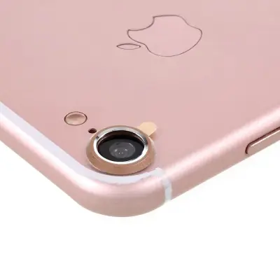 Kameralinsskydd i Härdat Glas till iPhone 7 - Guld