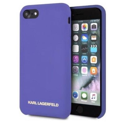 Karl Lagerfeld Hårt Silikonfodral för iPhone 7/8/SE Lila