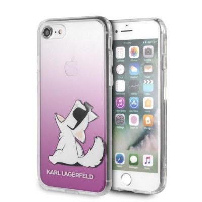 Karl Lagerfeld Skal iPhone 7/8/SE 2020 Choupette Fun - Rosa