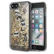 Karl Lagerfeld Skal iPhone 7/8/SE 2020 Glitter - Svart Guld