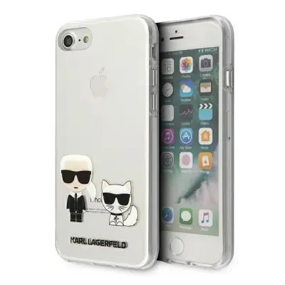 Karl Lagerfeld Skal iPhone 7/8/SE 2020 Karl&Choupette - Transparent