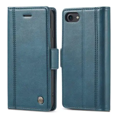 LC.IMEEKE iPhone 7/8/SE Plånboksfodral i Konstläder - Blå