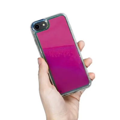 Liquid Neon Sand skal till iPhone 6/7/8/SE 2020 - Violet