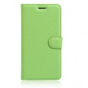 Litchi Plånboksfodral till iPhone 7 - Grön