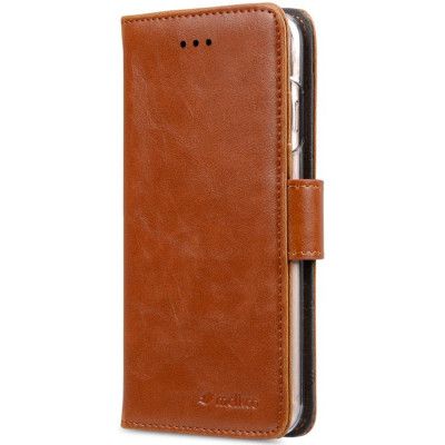 Melkco Plånboksfodral med många kortplatser till iPhone 7 - Brun