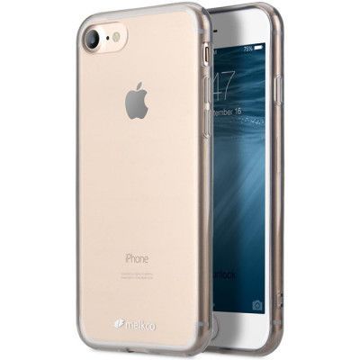 Melkco Polyultima Skal till iPhone 7 - Transparent Svart