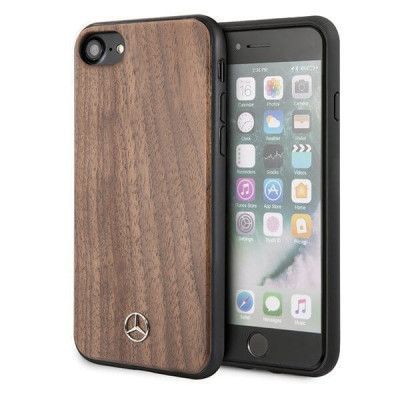 Mercedes Line Walnut Mobilskal iPhone 7/8/SE 2020 - Brun