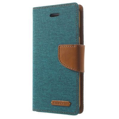 Mercury Canvas Diary Plånboksfodral till iPhone 7 - Grön