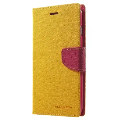 Mercury Fancy Diary Plånboksfodral till Apple iPhone 7 Plus - Gul (Gul)