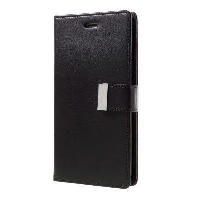 Mercury Rich Diary Plånboksfodral till Apple iPhone 7 Plus - Svart (Svart)