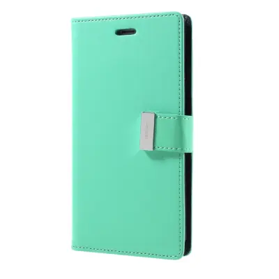 Mercury Rich Diary Plånboksfodral till Apple iPhone 7 Plus - Turkos (Cyan)