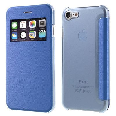 Mobilfodral med fönster till iPhone 7 - Blå