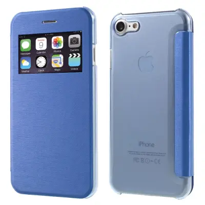 Mobilfodral med fönster till iPhone 7 - Blå