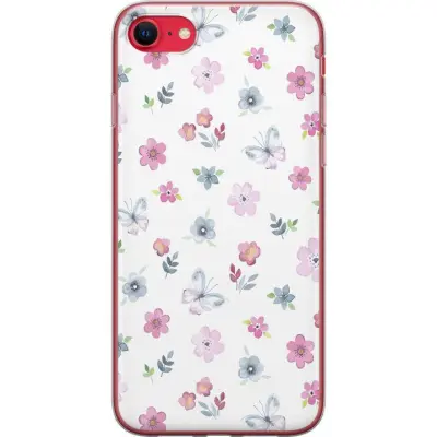 Mobilskal till Apple iPhone 7 med Blommor och fjärillar