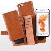 MOC Double Leather Flip Case (iPhone 8/7) - Brun