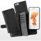 MOC Double Leather Flip Case (iPhone 8/7) - Brun