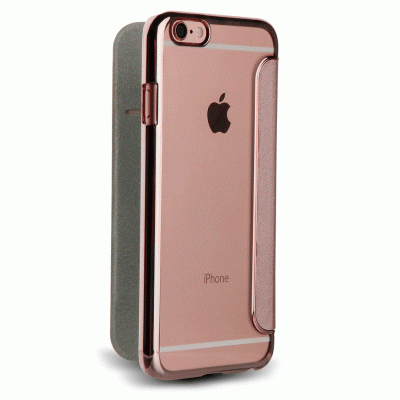 Muvit Bling Folio case till iPhone 7 - Rose Gold