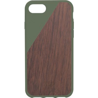 Native Union Clic Wooden (iPhone 7) - Grön (valnöt)