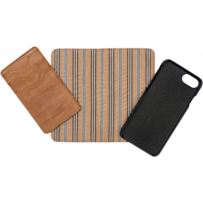 Nic & Mel Andy Bookcase (iPhone 8/7/6/6S) - Brun