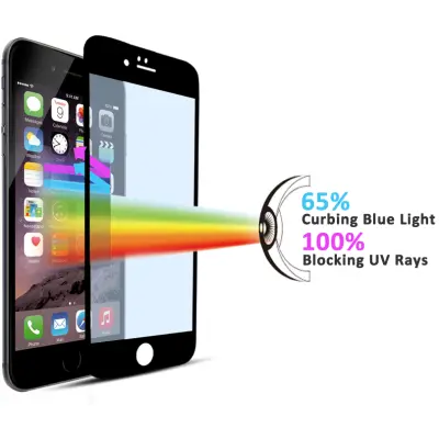 Pavoscreen 3D Anti Blue Glass (iPhone 8/7) - Svart