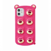 Pink Bear Pop it Fidget Skal till iPhone 7/8/SE 2020