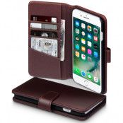 Plånboksfodral av äkta läder till iPhone 7/8 Plus - Brun