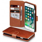 Plånboksfodral av äkta läder till iPhone 7 Plus - Cognac