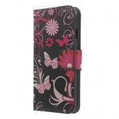 Plånboksfodral till iPhone 7 - Floral Butterfly