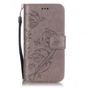 Plånboksfodral till iPhone 7 - Grå Fjäril