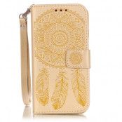 Plånboksfodral till iPhone 7 - Guldfärgad Drömfångare