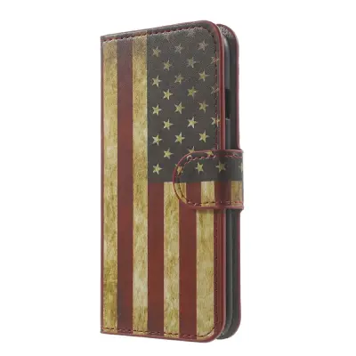 Plånboksfodral till iPhone 7 - Retro US Flag