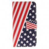 Plånboksfodral till iPhone 7 - Stripes and Stars