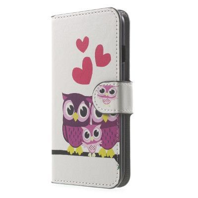 Plånboksfodral till iPhone 7 - Ugglefamilj