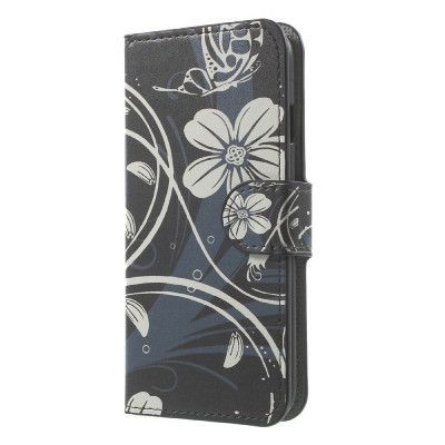 Plånboksfodral till iPhone 7 - Vit Blommor