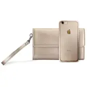Puro Pochette & Satin Cover (iPhone 8/7) - Guld