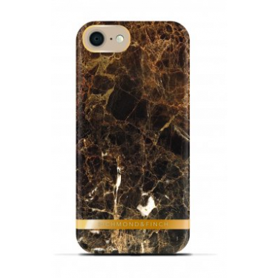 Richmond & Finch Glossy Marble (iPhone SE2/8/7) - Brun