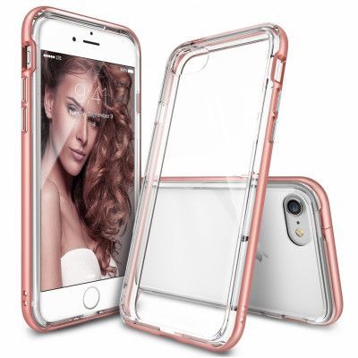 Ringke Frame Skal till Apple iPhone 7 - Rose Gold