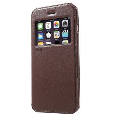 Roar mobilfodral med fönster till iPhone 7/8 Plus - Brun