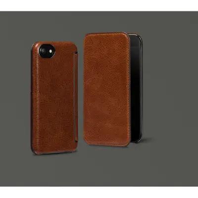 Sena Heritage Äkta Läder Plånboksfodral till iPhone 7 - Cognac