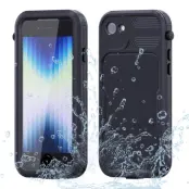 SHELLBOX A Series IP68 Vattentät Bakskal för iPhone 7/8/SE - Svart