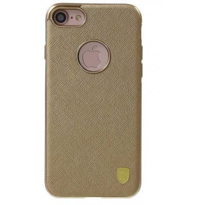 ShenGo Leather Skin TPU Cover (iPhone 7) - Rosa